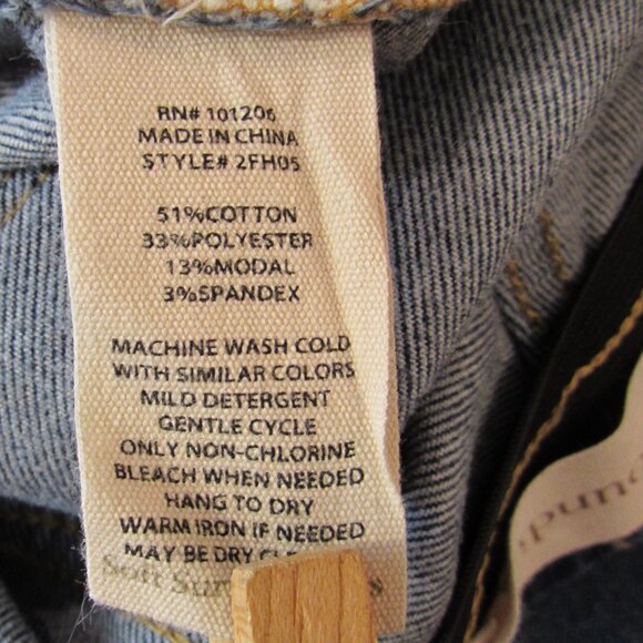 Soft Surroundings 2FH05 Ultimate Denim Pull On Crop Medium - Picture 3 of 16